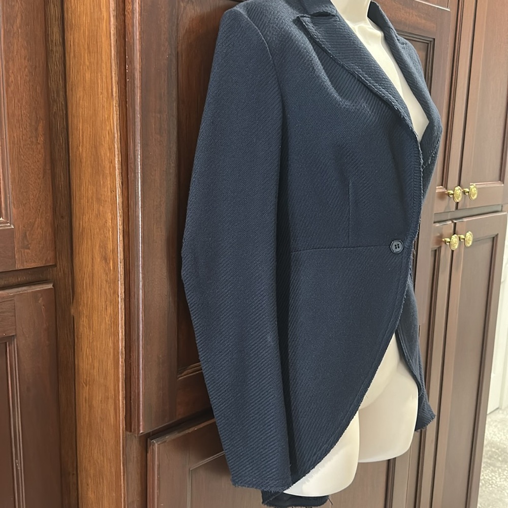 IISLI WOOL NAVY WOMANS RIDING STYLE JACKET SIZE 4 - Picture 2 of 10